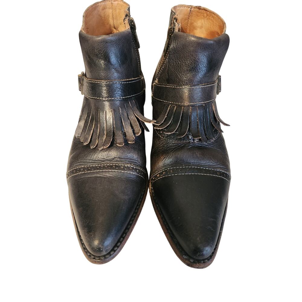 Bed Stu Dipper Booties Sz 9 Brown Cobbler Series  Preppy Festival Fringe Western